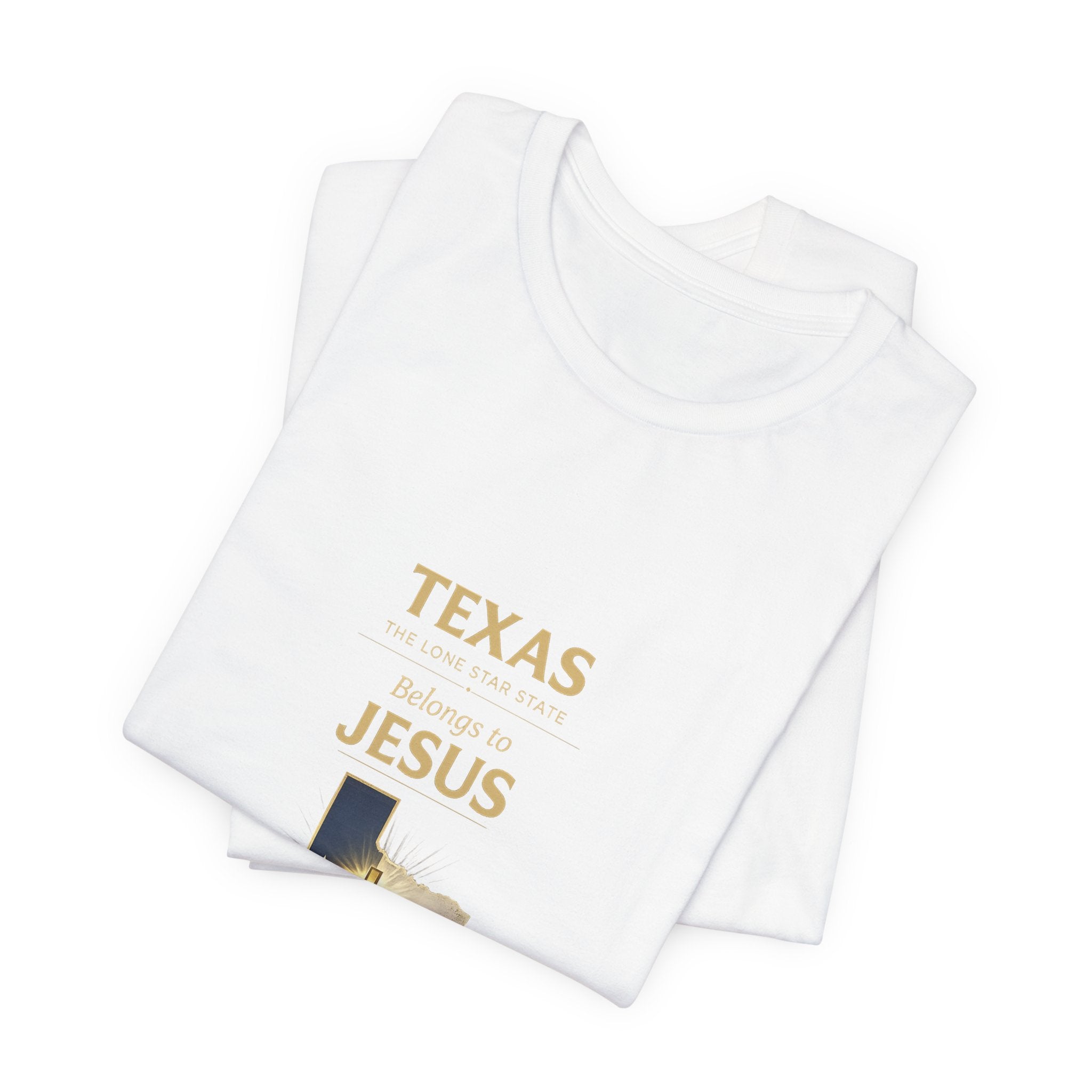 "Texas Belongs to Jesus – Christian T-Shirt – Faith Map Tee"