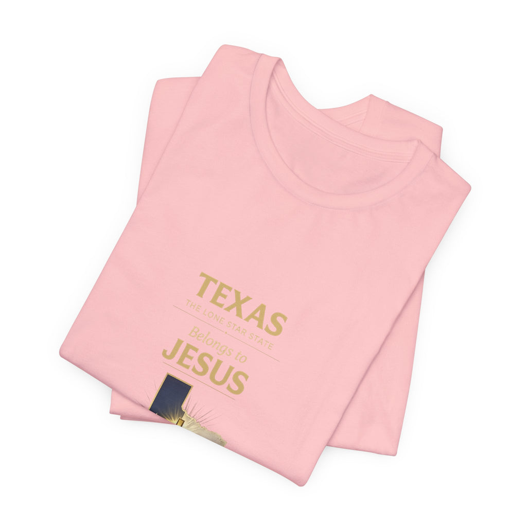 "Texas Belongs to Jesus – Christian T-Shirt – Faith Map Tee"