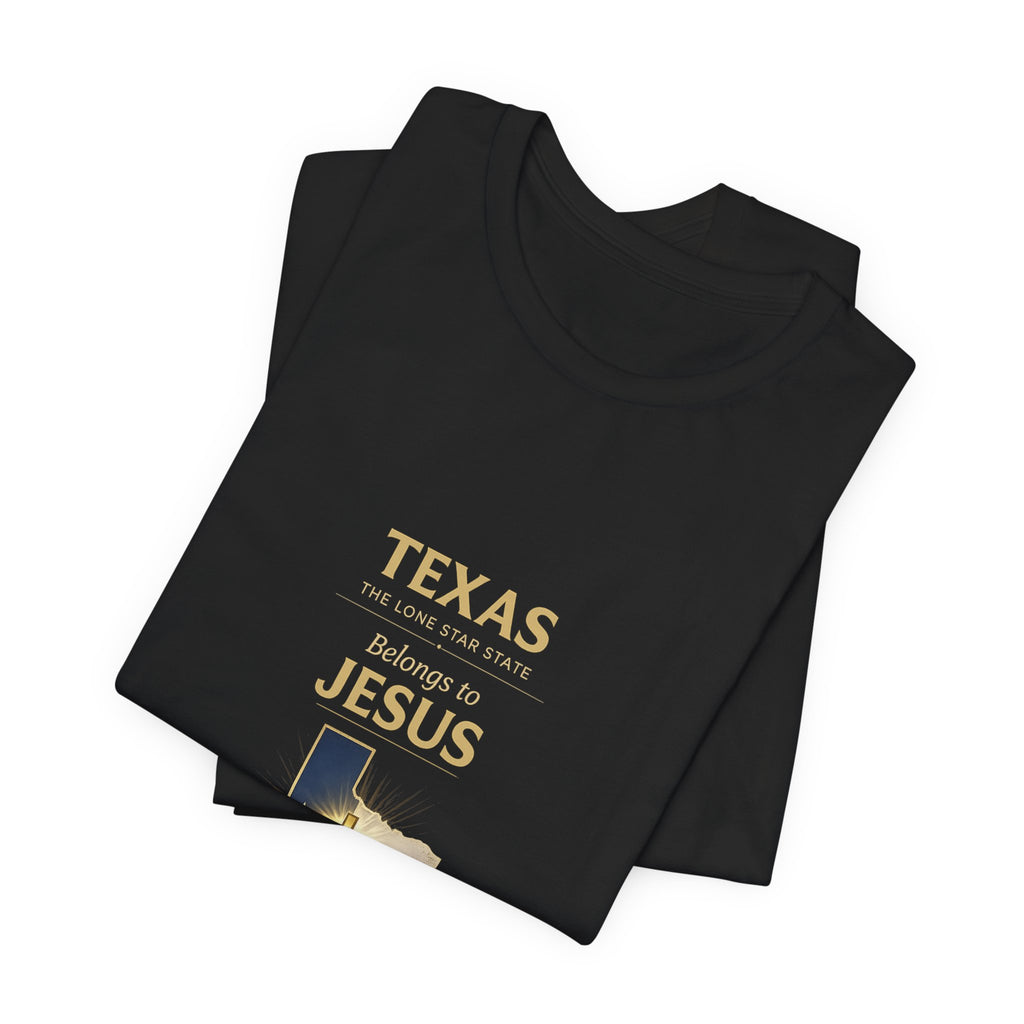 "Texas Belongs to Jesus – Christian T-Shirt – Faith Map Tee"
