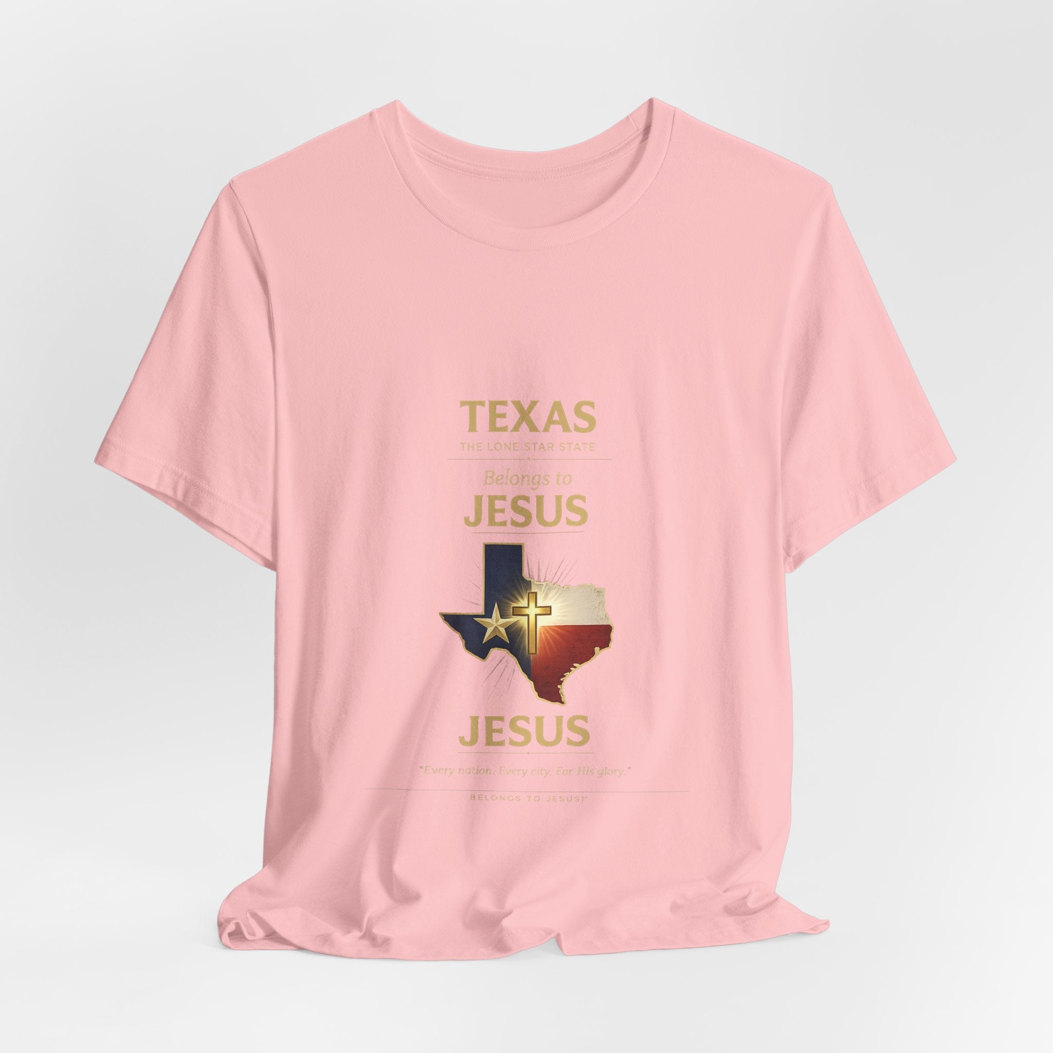 "Texas Belongs to Jesus – Christian T-Shirt – Faith Map Tee"