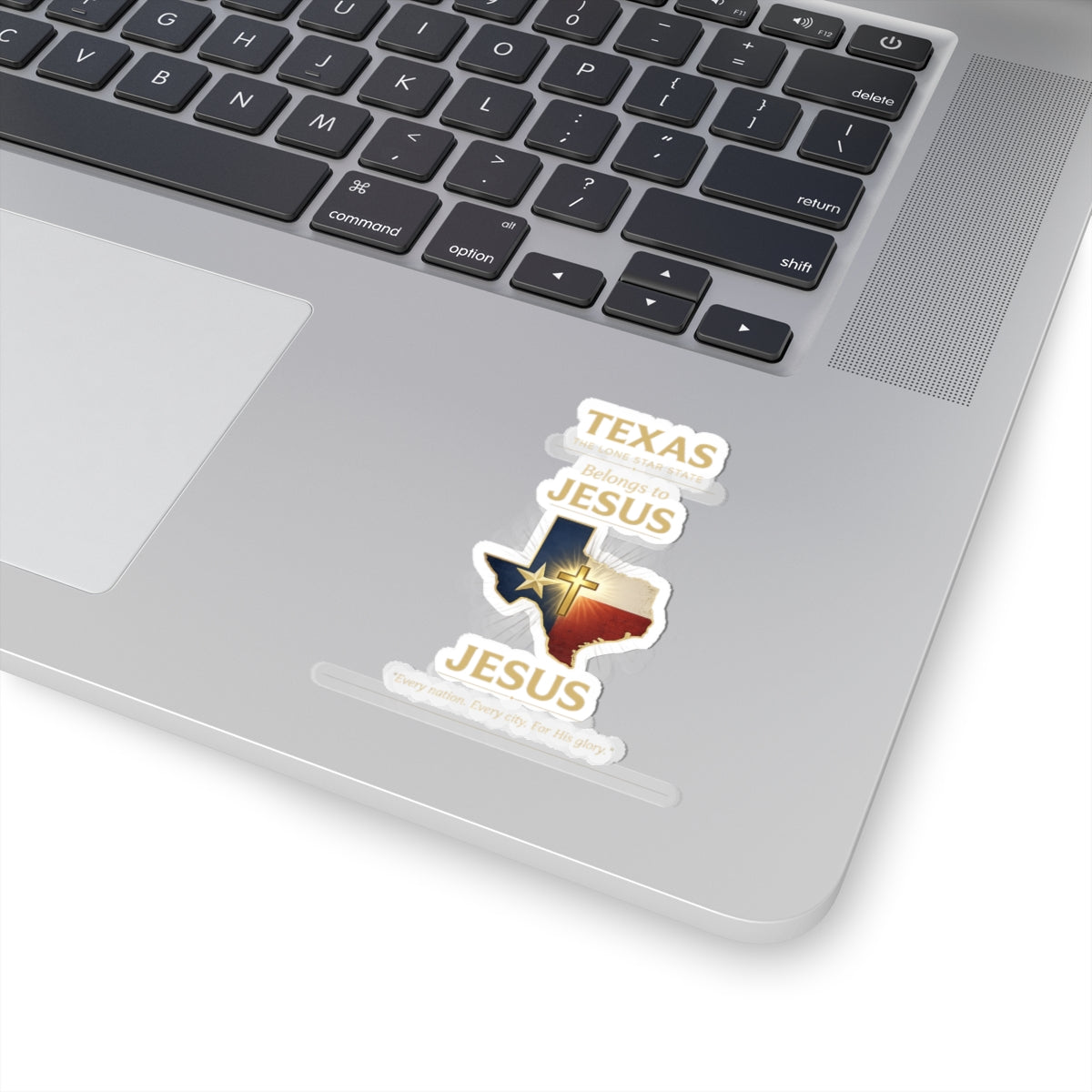 Texas Belongs to Jesus – Christian Faith Sticker – Map Decal – Pertenece a Cristo