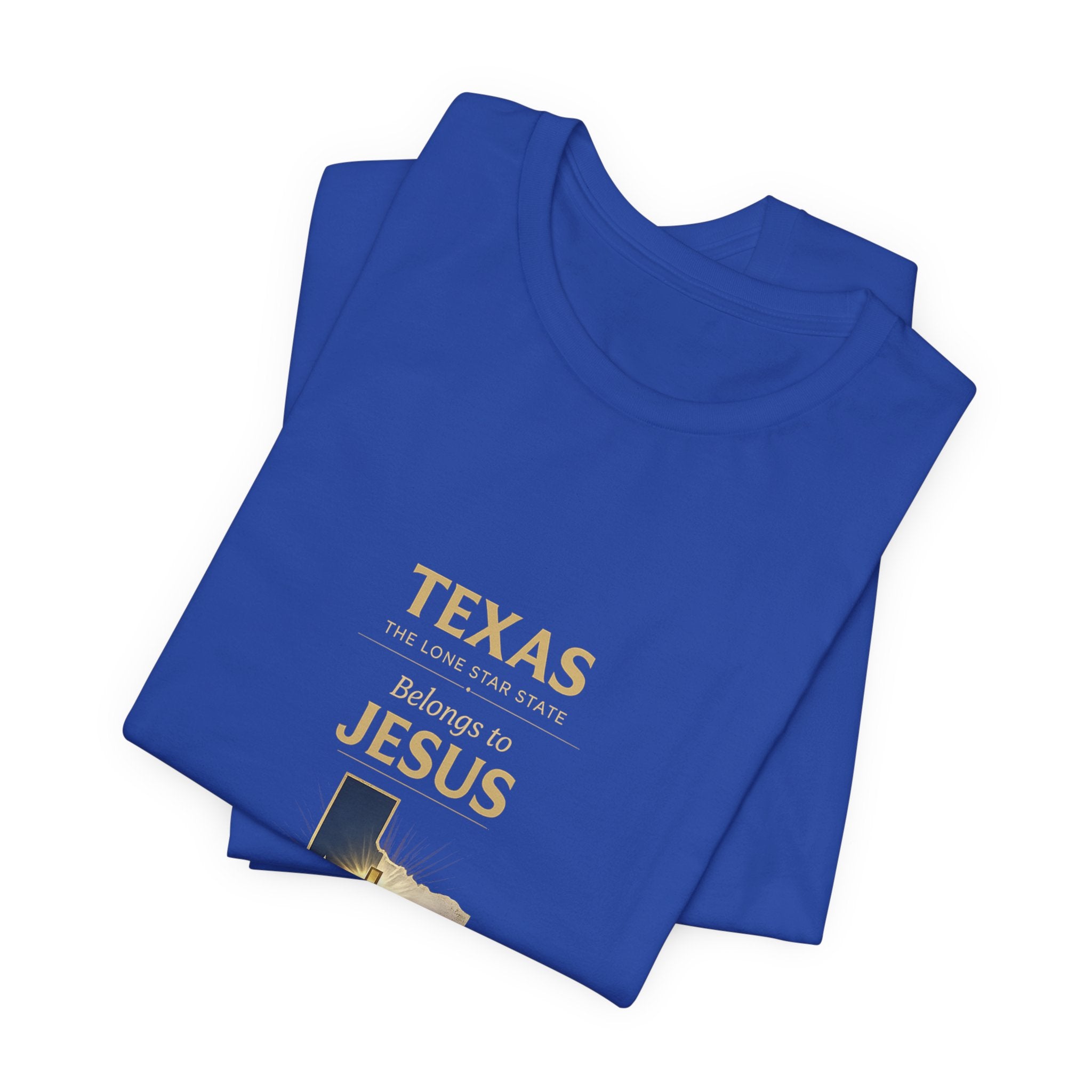 "Texas Belongs to Jesus – Christian T-Shirt – Faith Map Tee"