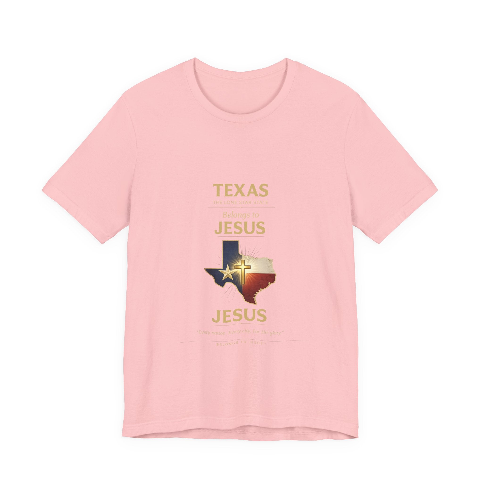 "Texas Belongs to Jesus – Christian T-Shirt – Faith Map Tee"