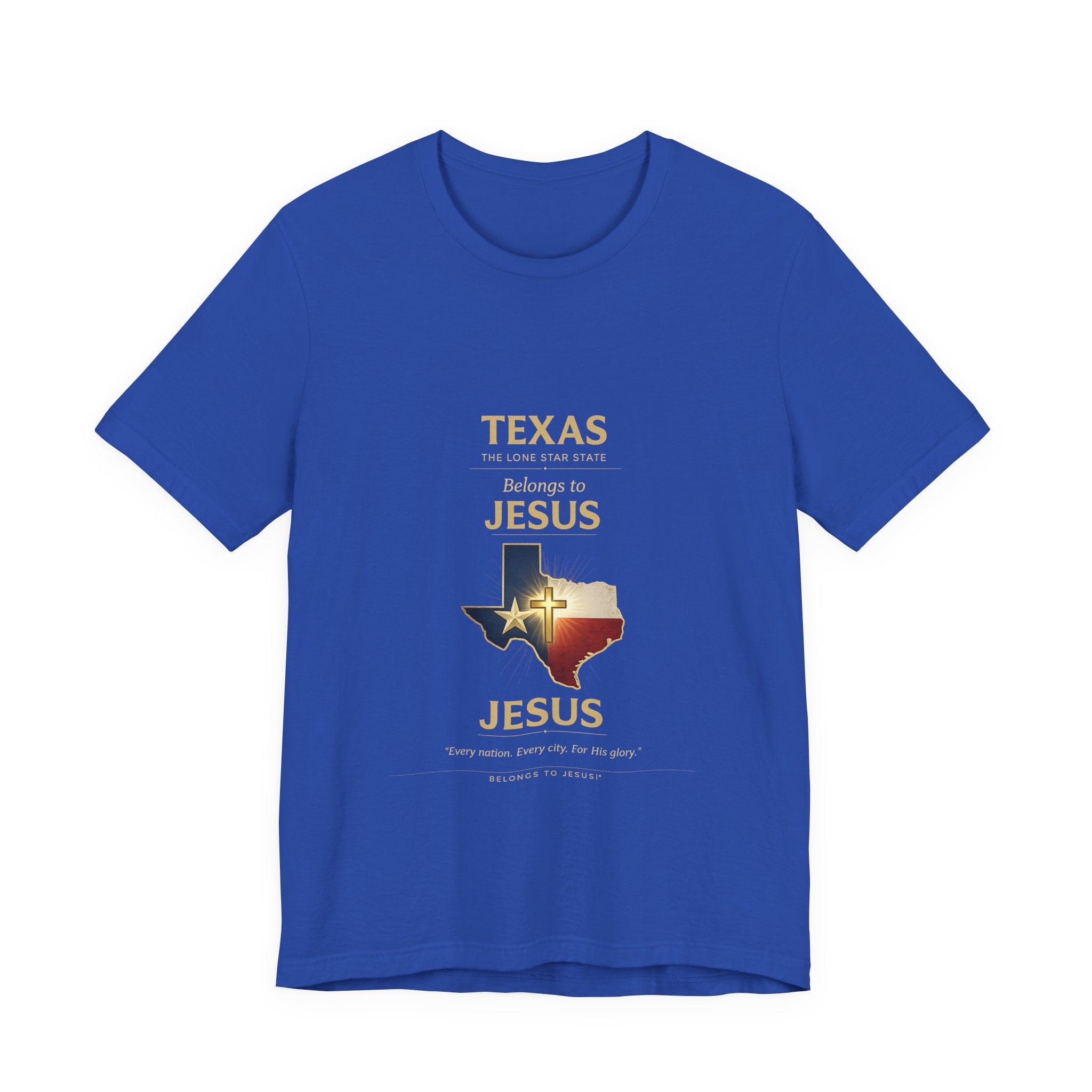 "Texas Belongs to Jesus – Christian T-Shirt – Faith Map Tee"